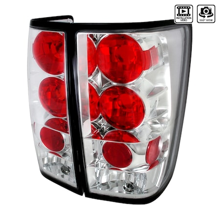 Spec-D Tuning 04-12 Nissan Titan Altezza Tail Light Chrome LT-TIT04-TM